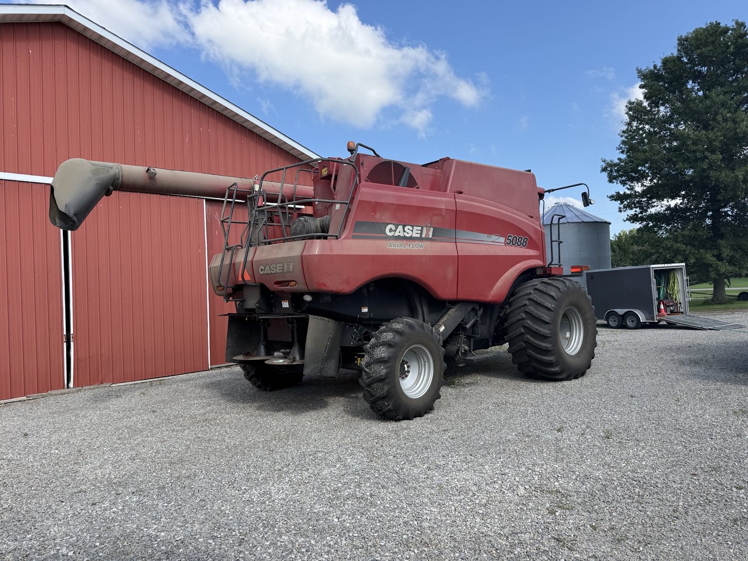 Farm equipment before cleaning