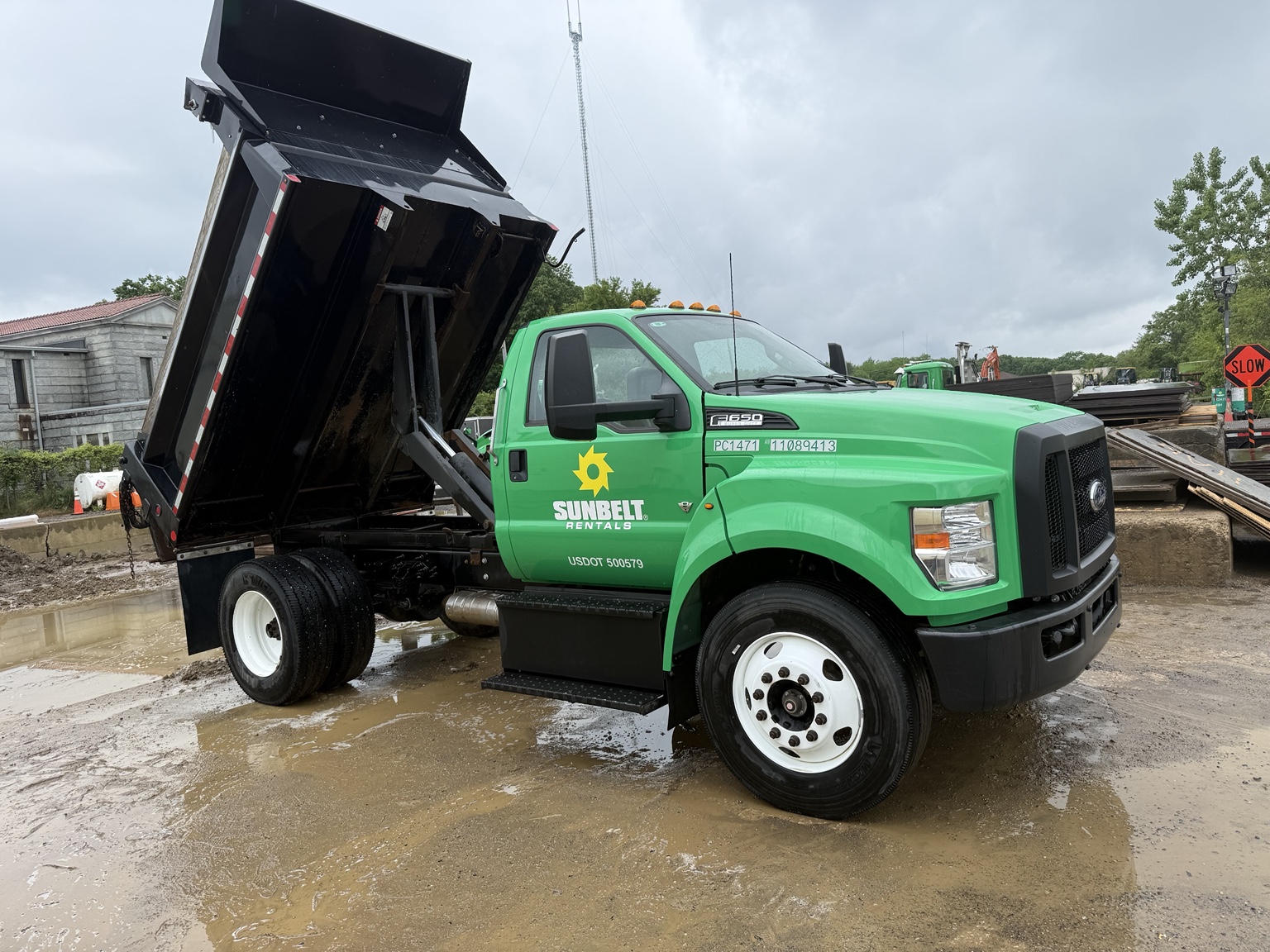 Work truck after fleet washing